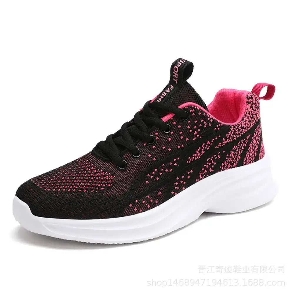 Breathable Mesh Lace Up Athletic