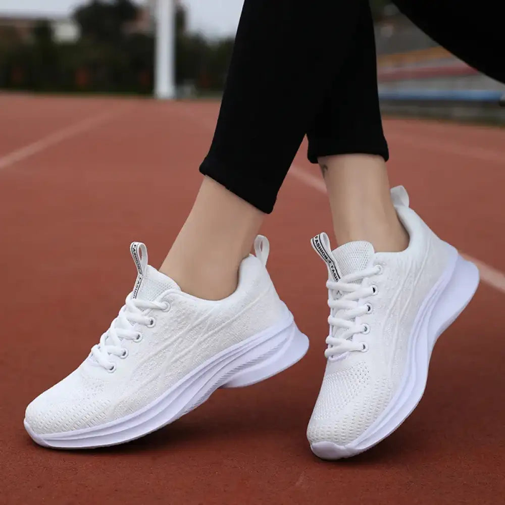 Breathable Mesh Lace Up Athletic