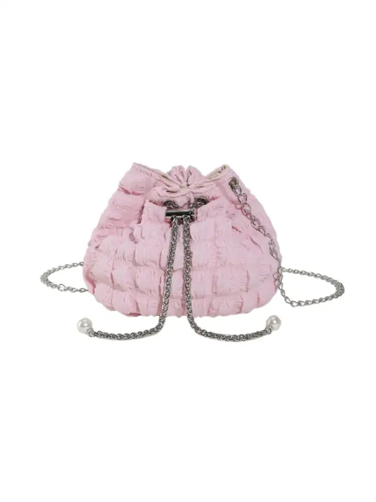 Bubble Texture Bucket Bag