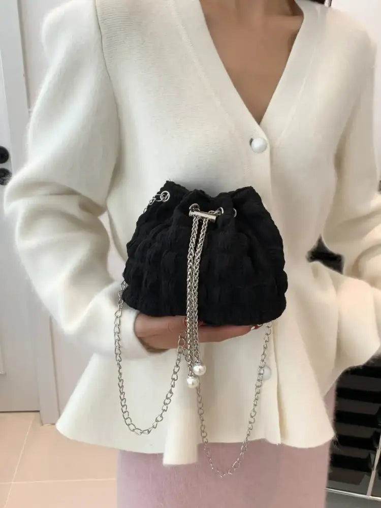 Bubble Texture Bucket Bag