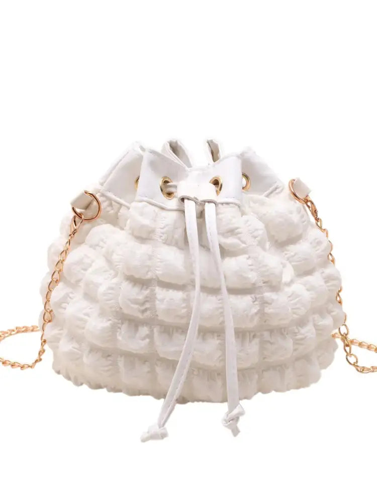 Bubble Textured Bucket Bag