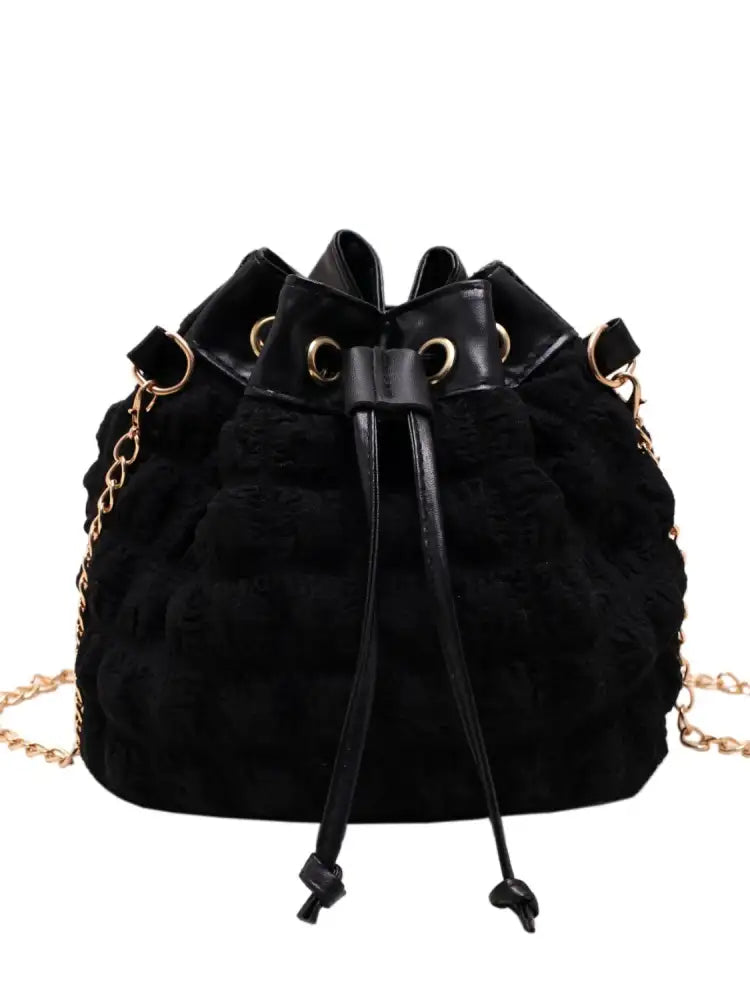 Bubble Textured Bucket Bag