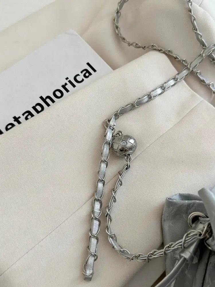 Butterfly Drawstring Bucket Bag