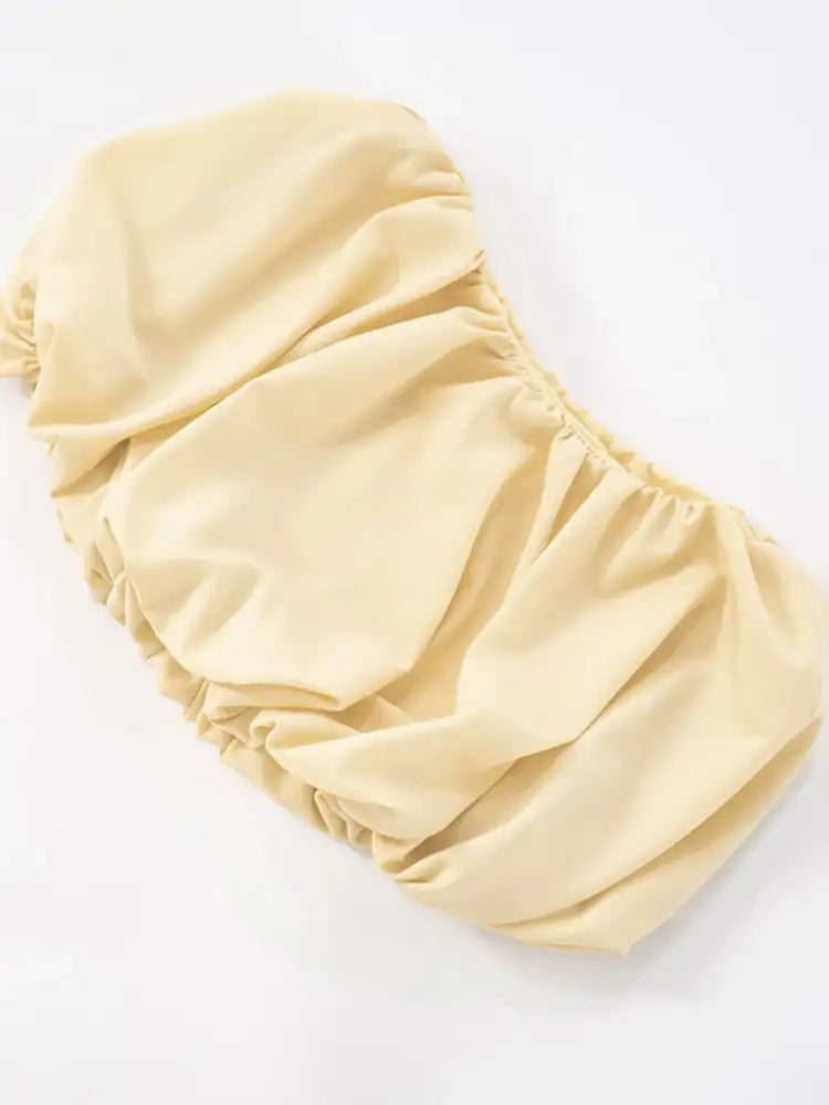 Button Back Halter Crop Top and Shorts Set