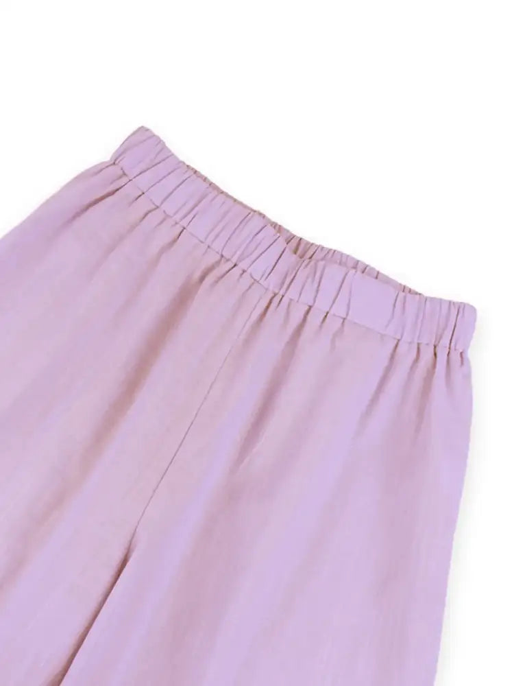 Button Down Peplum Vest and Pants Set