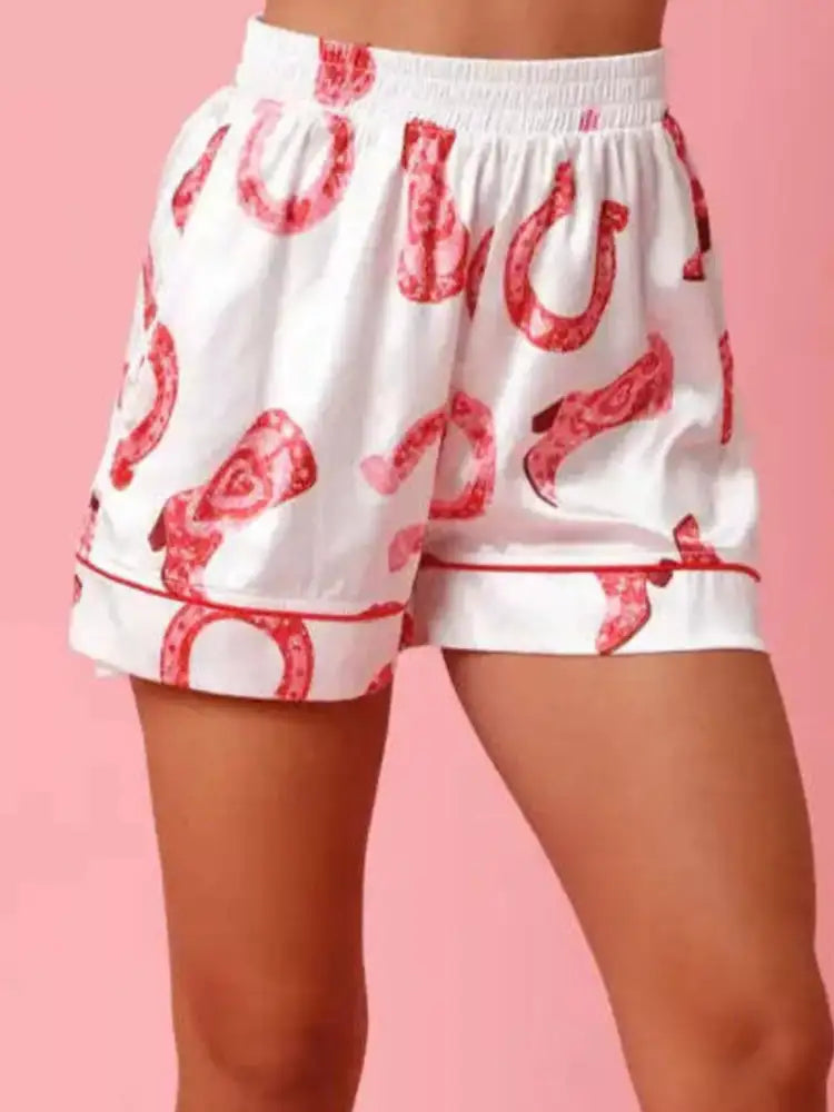 Button Up Half Sleeve Shirt and Shorts Lounge Set