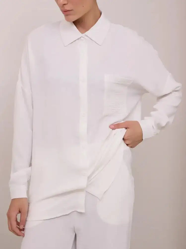 Button Up Long Sleeve Shirt and Pants Set