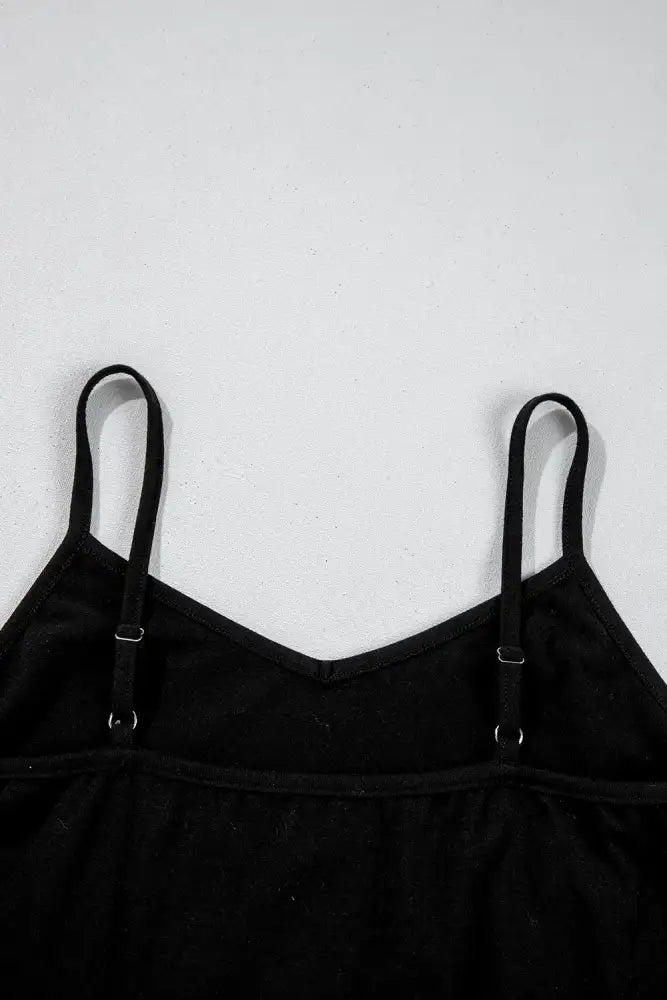 Cami and Sheer Floral Mesh Round Neck Top Set