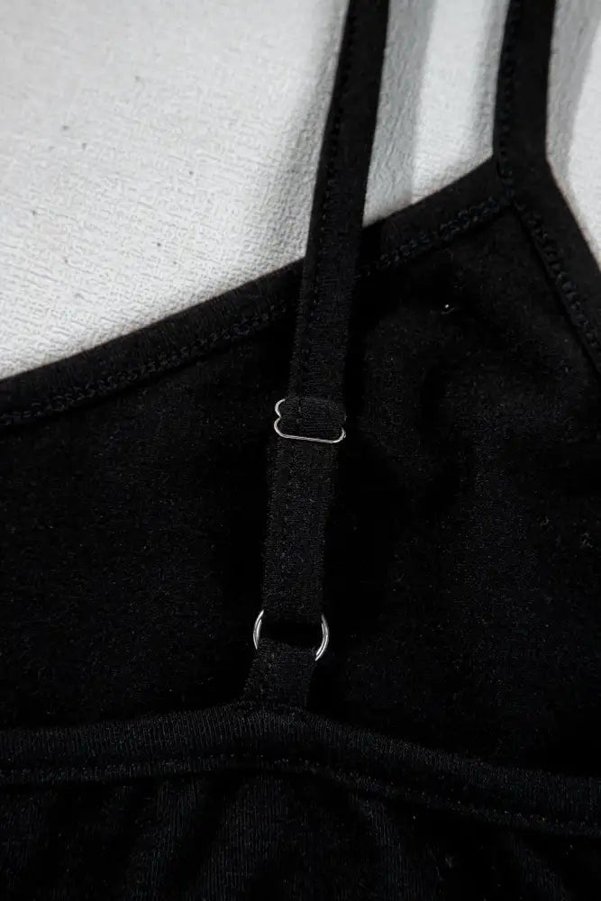 Cami and Sheer Floral Mesh Round Neck Top Set