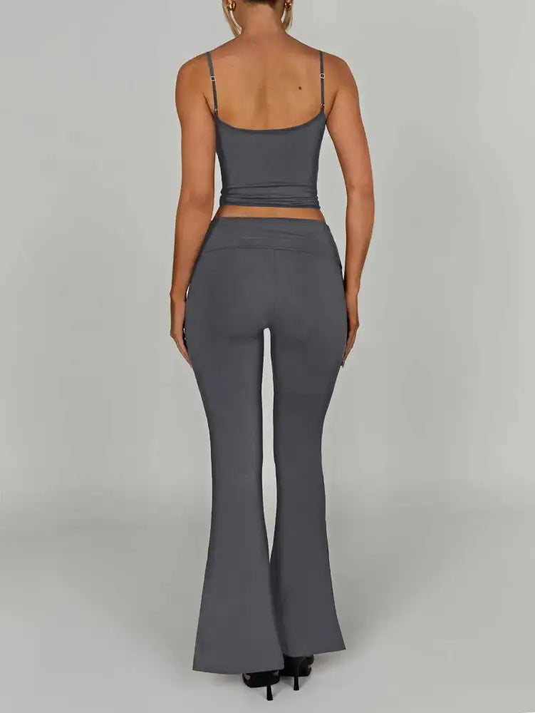 Cami Top and Flare Pants Matching Set