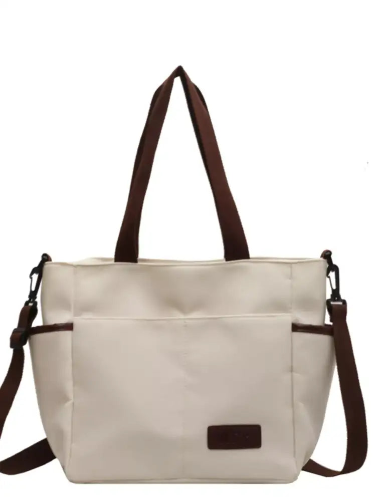 Canvas Shoulder Bag with Adjustable Strap