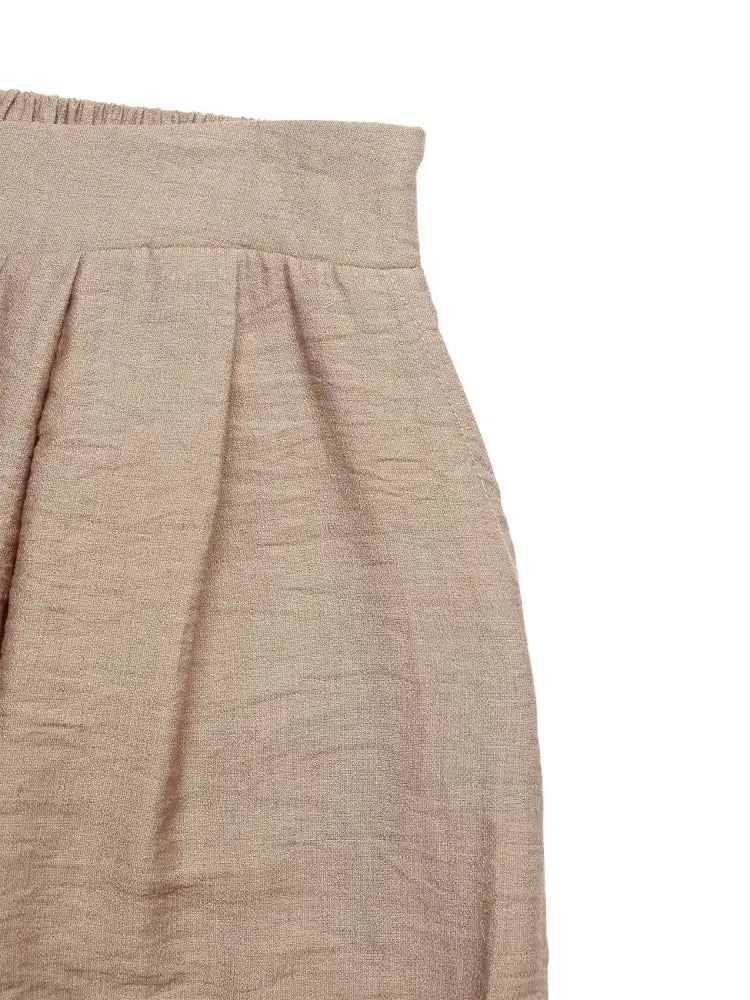 Casual Round Neck Tank and Shorts Set