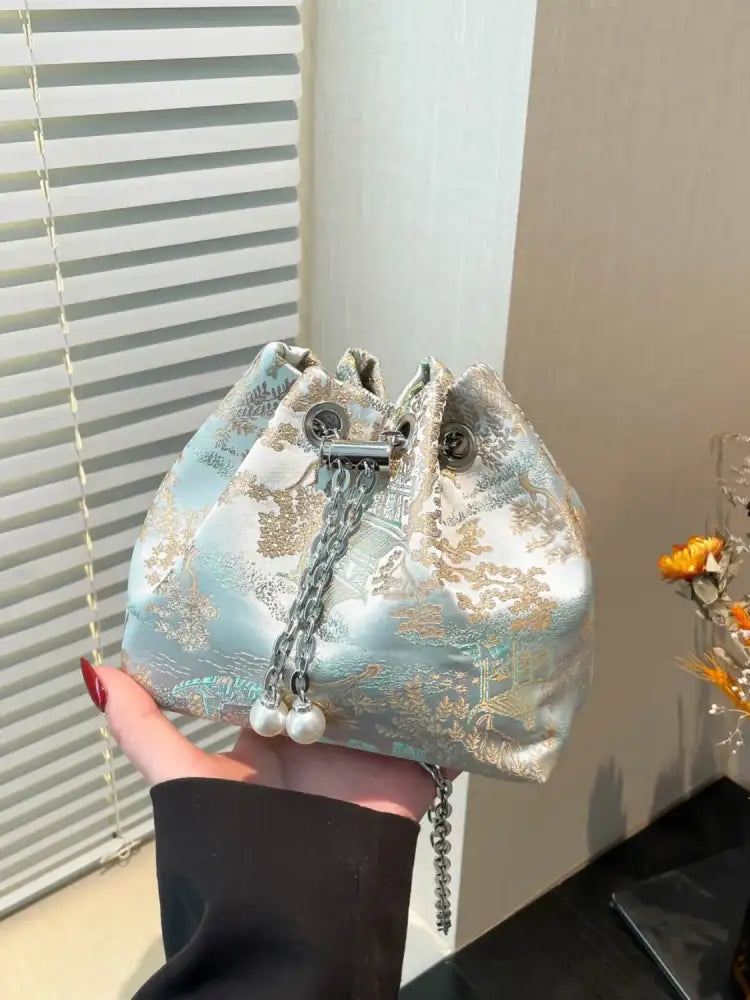 Chain Strap Bucket Bag