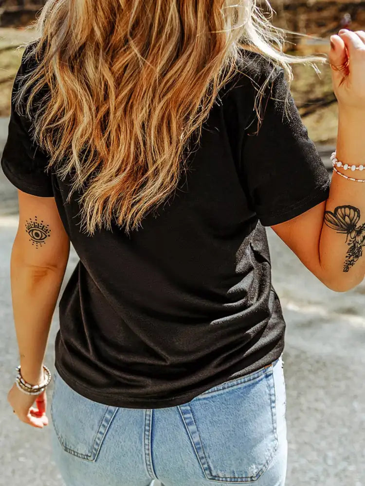 Basic Stretch Cotton Blend Tee