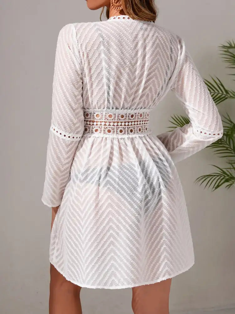 Chevron Crochet Lace Cover-Up