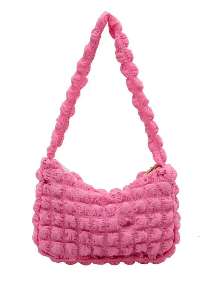 Cloud Puff Textured Shoulder Bag