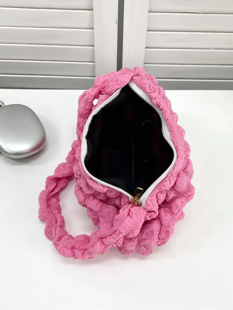 Cloud Puff Textured Shoulder Bag