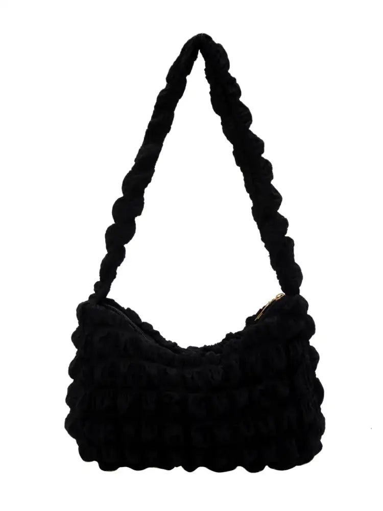 Cloud Puff Textured Shoulder Bag