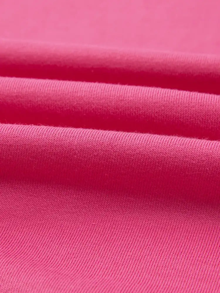 Color Block Round Neck Top and Pants Set