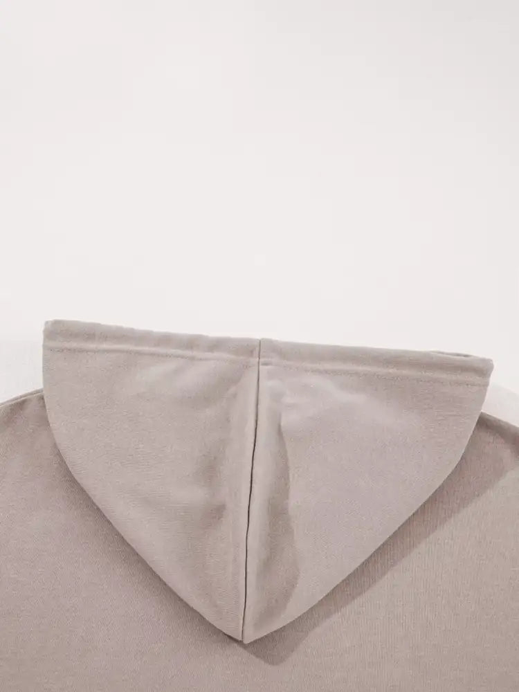 Colorblock Patchwork Baggy Hoodie