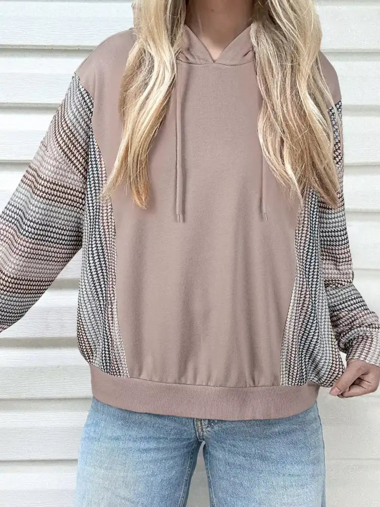 Colorblock Patchwork Baggy Hoodie