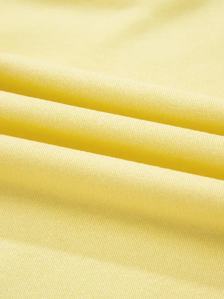 Contrast Frill Hem Round Neck Top and Shorts Set