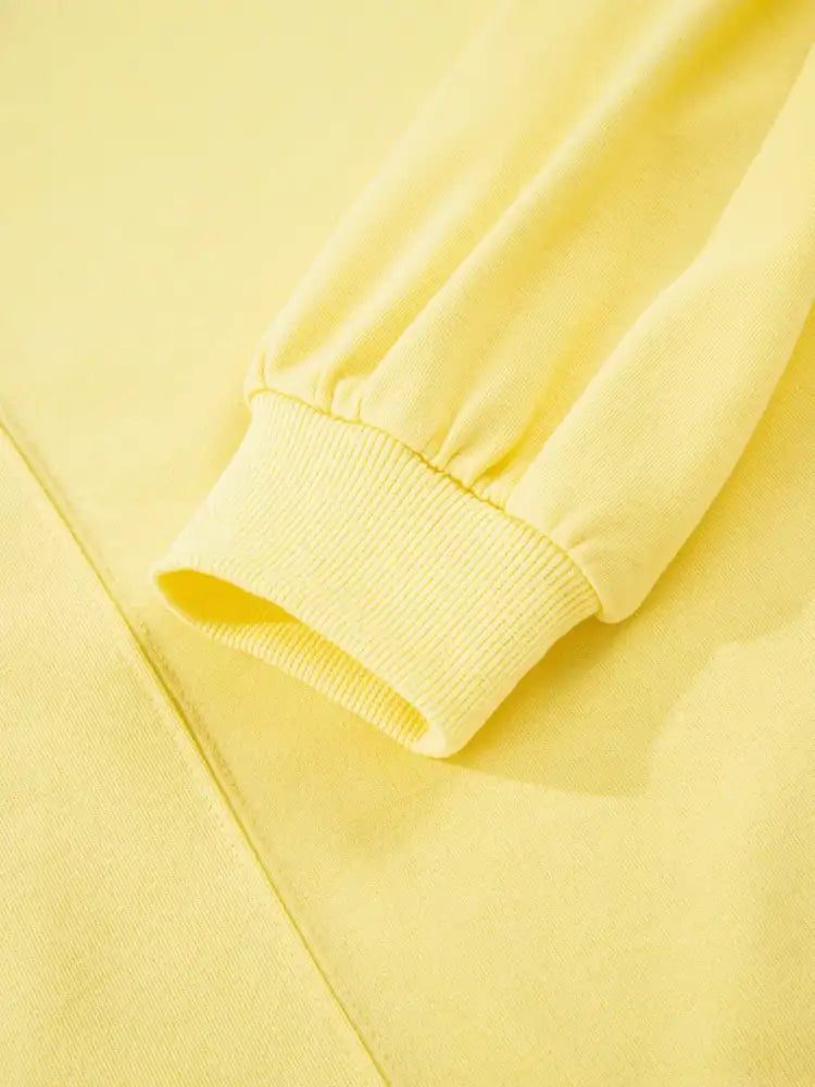 Contrast Frill Hem Round Neck Top and Shorts Set