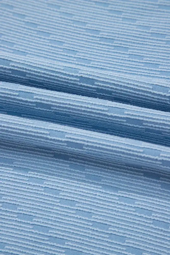 Contrast Round Neck Top and Shorts Set