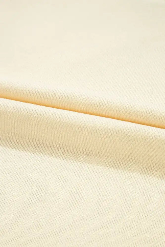 Contrast Round Neck Top and Shorts Set