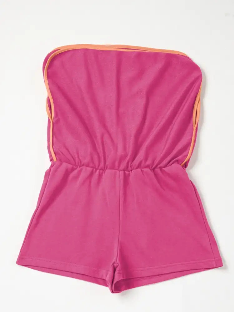 Contrast Trim Long Sleeve Top and Skort Set