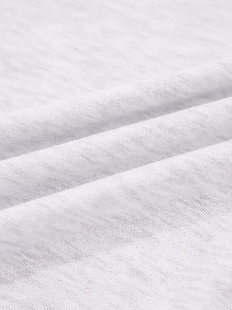 Contrasted Trim Frilled Collar Drop Shoulder Top and Drawstring Pant Set