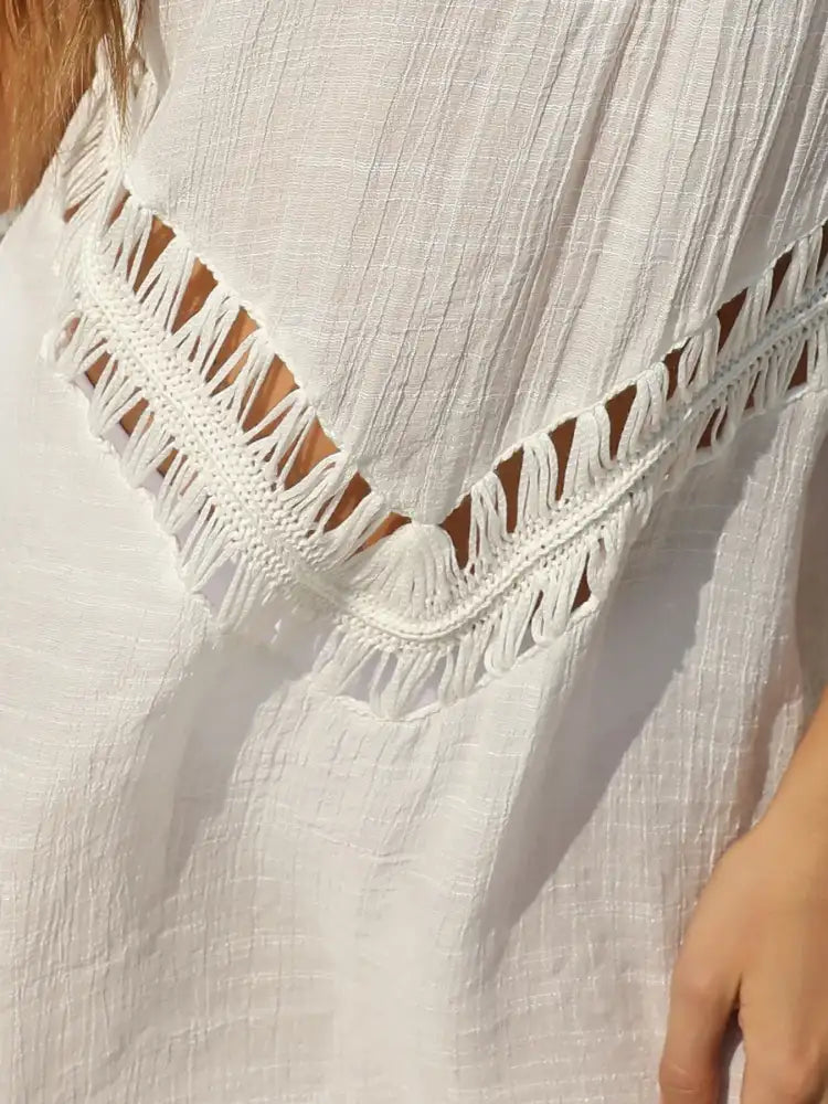 Crochet Detail Beach Cover Up Dress
