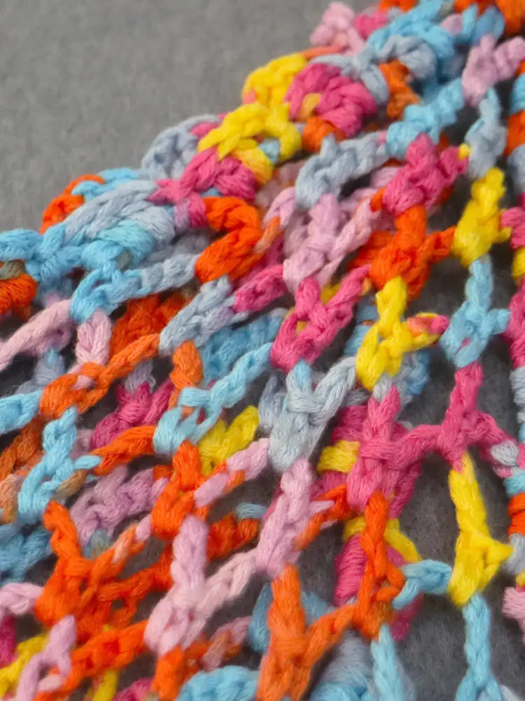 Crochet Fringe Beach Cover Up