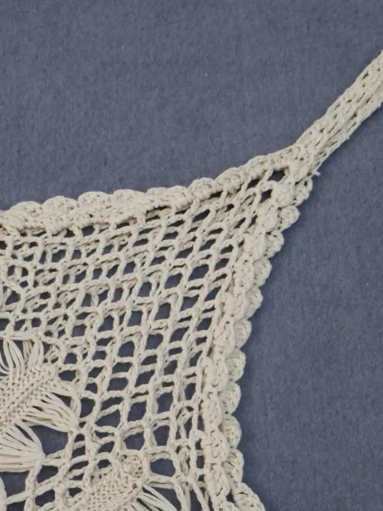 Crochet Fringe Beach Cover Up