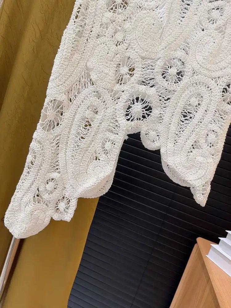 Crochet Sleeveless Tank and Skirt Set