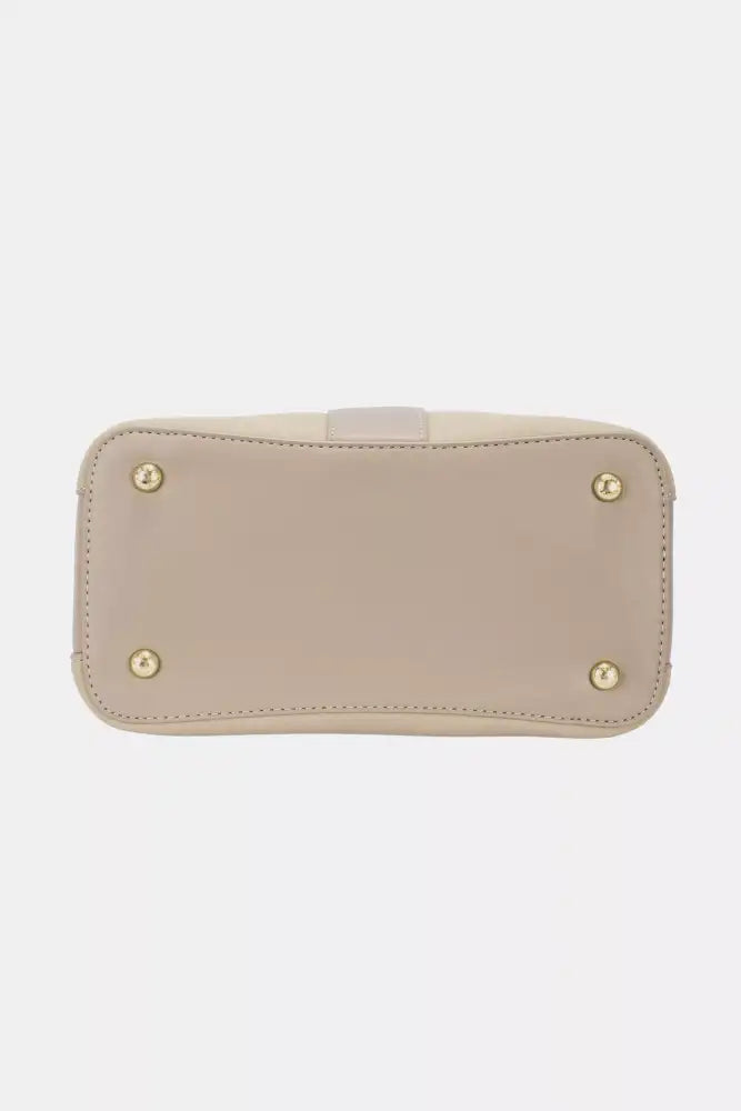 David Jones Leather Trim Shoulder Bag