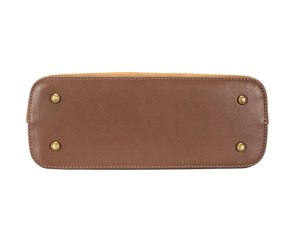 David Jones Two Tone Leather Shoulder Bag with Adjustable Strap