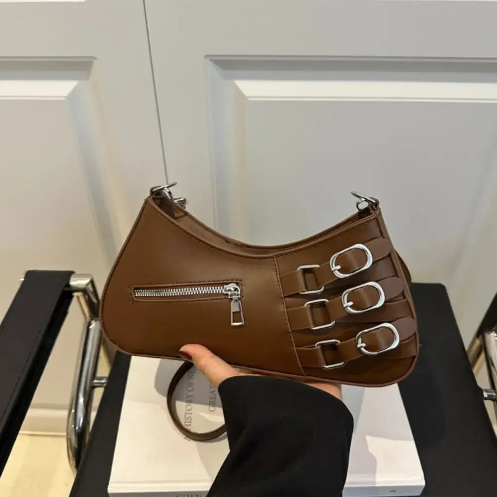 Decor Buckle Shoulder Bag