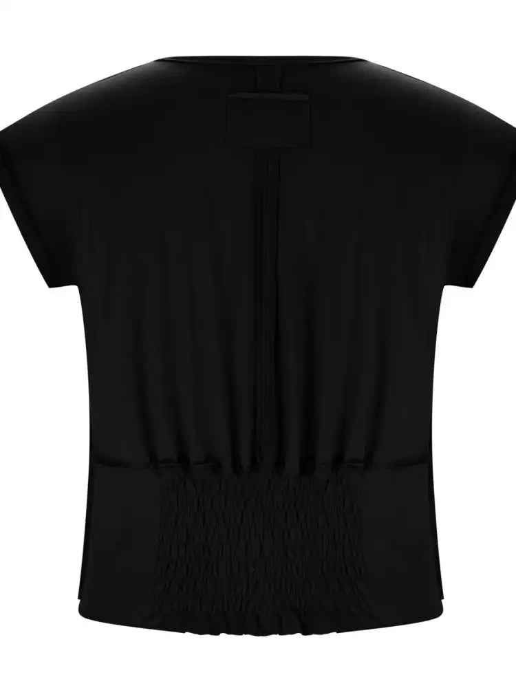 Deep V-Neck Cropped T-Shirt