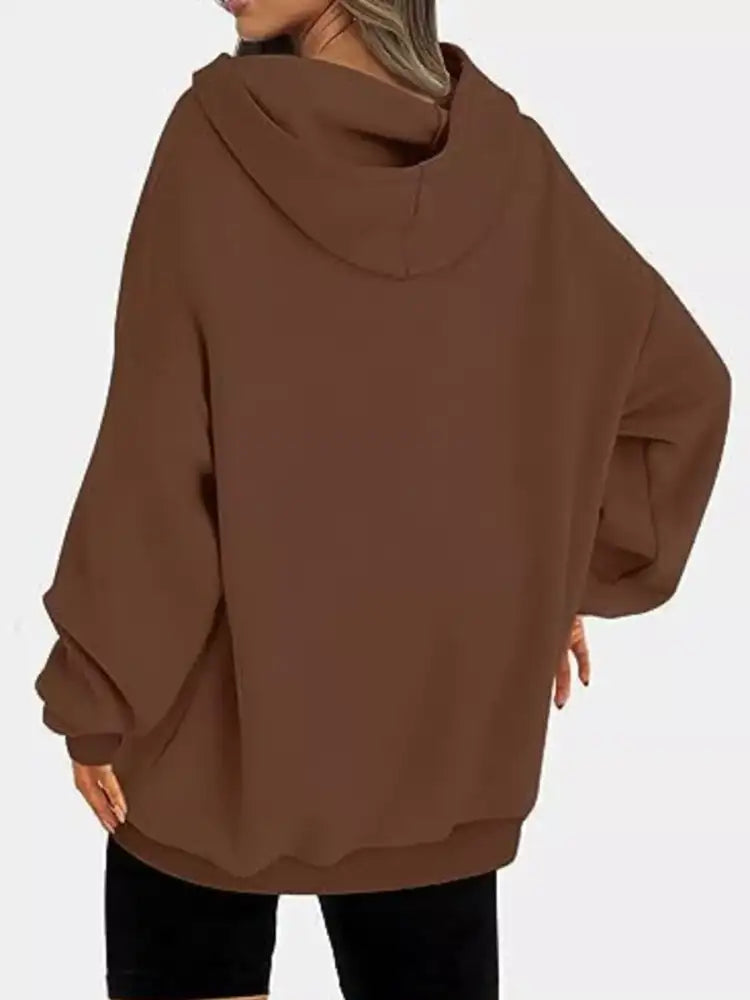 Drop Shoulder Long Sleeve Hoodie