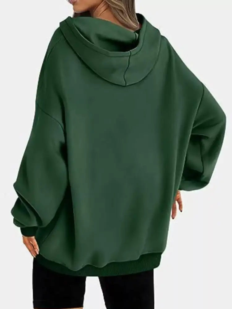 Drop Shoulder Long Sleeve Hoodie