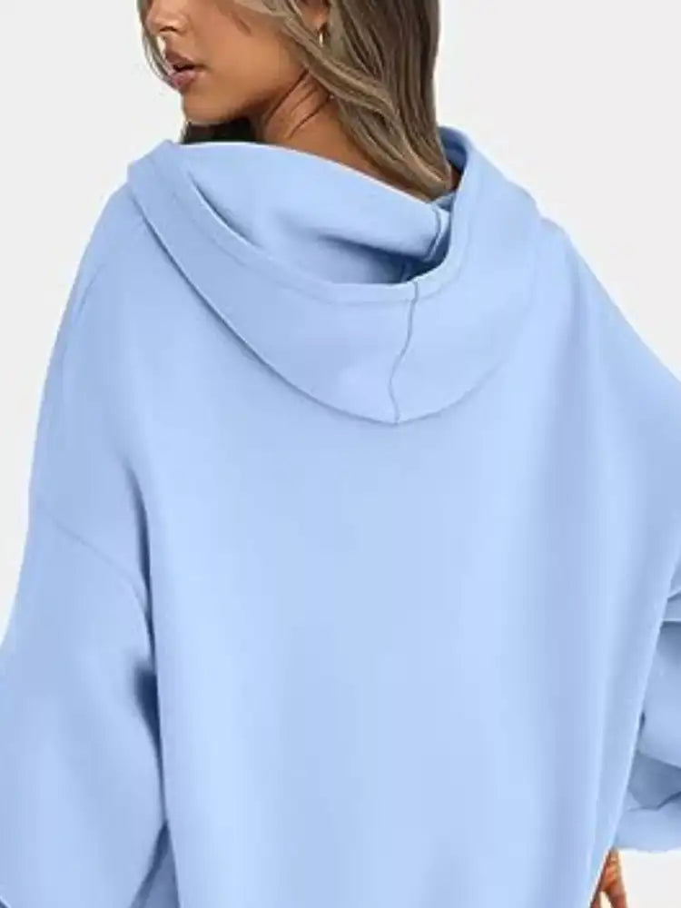 Drop Shoulder Long Sleeve Hoodie