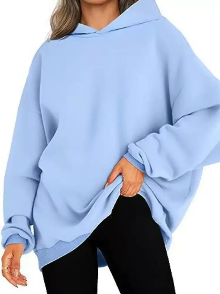 Drop Shoulder Long Sleeve Hoodie