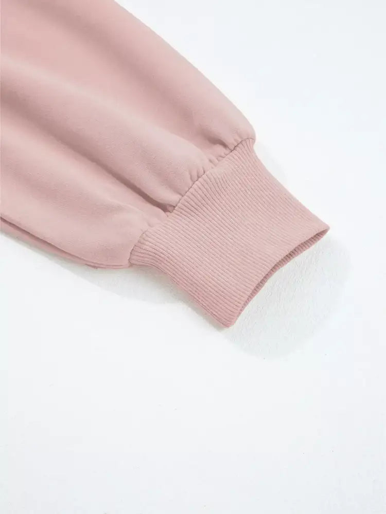 Drop Shoulder Puff Sleeve Crop Top and Drawstring Wide Leg Pants Set