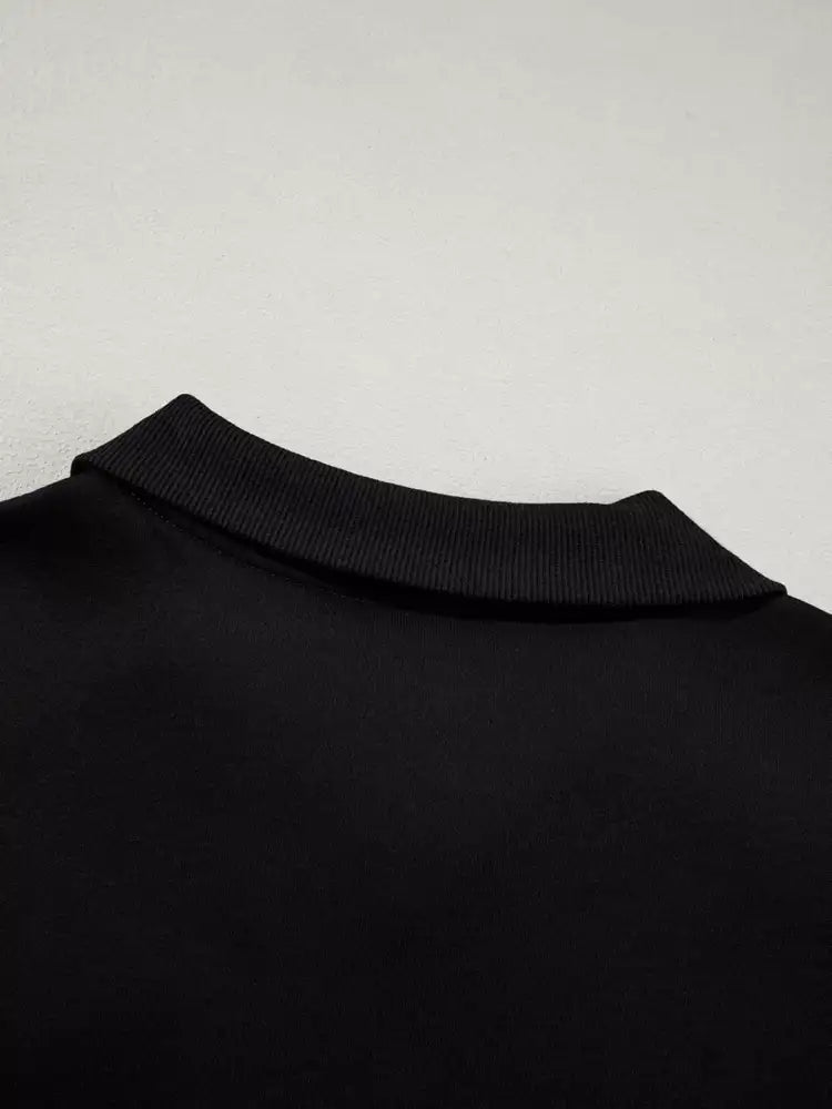 Drop Shoulder Zip Up Jacket and Drawstring Pants Active 2pcs Set