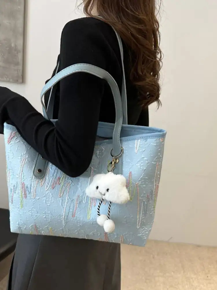 Embossed Pattern Shoulder Bag