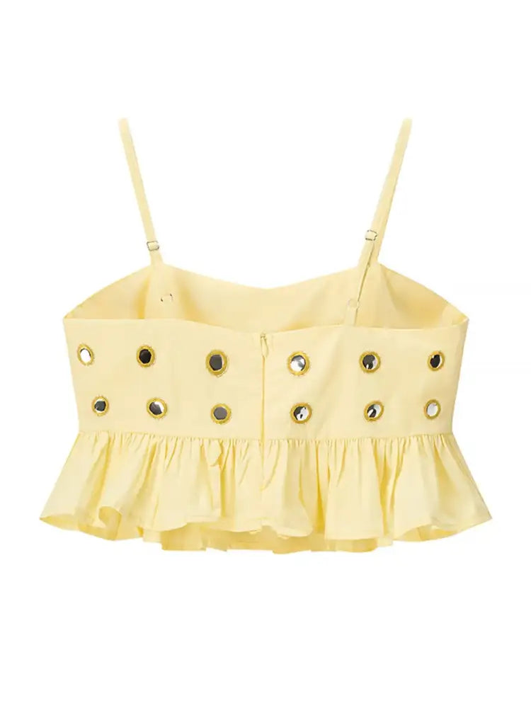 Eyelet Cami and Bubble Skirt Set