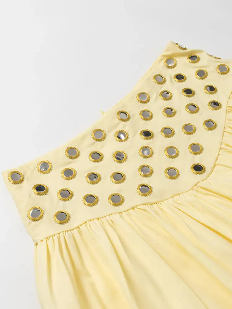 Eyelet Cami and Bubble Skirt Set