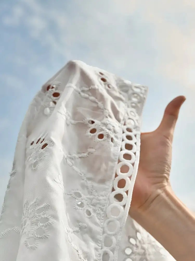 Eyelet Embroidered Tank and Shorts Set