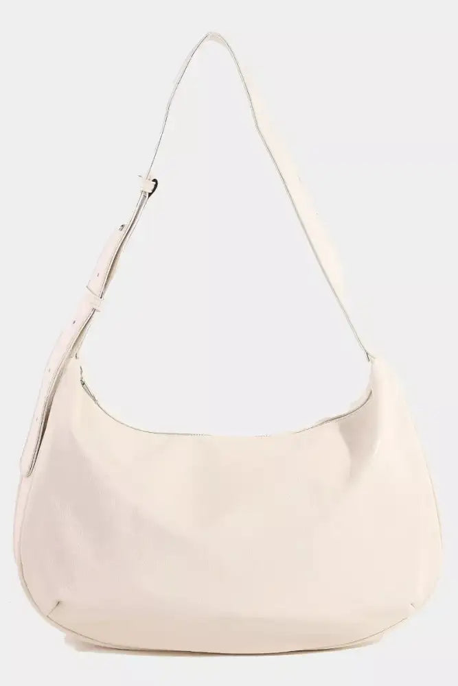 Fame Faux Leather Hobo Crescent Shoulder Bag